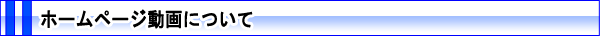 ホームページ動画について